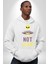Uzaylı Yalnız Değiliz Ufo Erkek Kadın Beyaz Dijital Baskılı Kapüşonlu Sweatshirt Hoodie 3