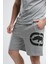 ECKO UNLTD Trınıty Gri Örme Şort Nakışlı Standard Fit Erkek Örme Şort 2