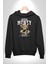 Aşk Meleği Para Kazandım Hayat Tavsiyesi Erkek Kadın Siyah Dijital Baskılı Kapüşonlu Sweatshirt Hoodie 1