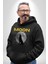 Ay Dolunay Uluyan Kurt Erkek Kadın Siyah Dijital Baskılı Kapüşonlu Sweatshirt Hoodie 3
