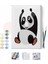 Uykulu Panda Sayılarla Boyama Seti Kasnaklı 1