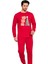 Baskılı Pamuk Erkek Yeni Yıl Pijama Takımı (Ho Ho Ho) 1