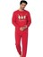 Baskılı Pamuk Erkek Yeni Yıl Pijama Takımı (Noel Baba) 1