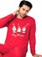 Baskılı Pamuk Erkek Yeni Yıl Pijama Takımı (Noel Baba) 2