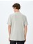 Dokulu Kısa Kollu Yaka Detaylı Pamuk Karışımlı Bisiklet Yaka Slim Fit T-Shirt 4