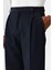 Lacivert Yüksek Bel Pileli Relaxed Fit Baggy Erkek Pantolon 3