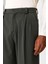 Haki Yüksek Bel Pileli Relaxed Fit Baggy Erkek Pantolon 4