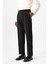 Siyah Yüksek Bel Pileli Relaxed Fit Baggy Erkek Pantolon 3