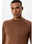 Kahve Bisiklet Yaka Slim Fit Triko Kazak 5