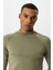 Açık Haki Yarım Boğazlı Erkek Triko 4