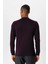 Koyu Mürdüm Yarım Boğazlı Erkek Triko 5