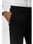 Siyah Yüksek Bel Regular Fit Erkek Pantolon 4