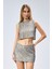 Pul Payet Işlemeli Crop Bluz 3
