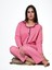 Bayan Uzun Kol Dar Kalıp Pijama Takım 137 1