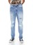 Distressed Slim-Fit Jean Pantolon 1