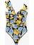 Allbucks Zara, Çiçek Desenli Asimetrik Askılı Bodysuit Bluz ABZRA0159 3
