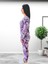 Kalp Desenli Kadın Polar Peluş Pijama Takımı (Mor) 4