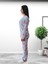 Happy Days Flamingo Desenli Kadın Polar Peluş Pijama Takımı (Yeşil) 2