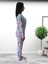 Happy Days Flamingo Desenli Kadın Polar Peluş Pijama Takımı (Yeşil) 3