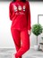 Baskılı Pamuk Kadın Yeni Yıl Pijama Takımı (Noel Baba) 3