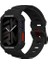 Apple Watch 7 45MM Uyumlu 2in1 Tpu Kasa Koruyuculu Silikon Kordon Mecha Siyah 1
