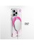 iPhone 16 Pro Max Kılıf Magsafe Uyumlu Parlak Kumlu Sıvılı Pink Dream Quicksand Seri Pembe 4