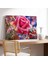 Soyut Pembe Gül Kanvas Tablo 3