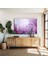 Mor Çiçekler Kanvas Tablo 1