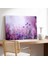 Mor Çiçekler Kanvas Tablo 2