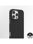 iPhone 15 Pro Max Kılıf Magsafe Özellikli Basit Mat Deri Desenli Tech Fashion Serisi Siyah 2