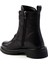 Siyah Deri Kadın Bot & Bootie K02724202003 4