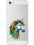 Apple Iphone 5s Uyumlu Gökkuşağı Unicorn Desenli Silikon Kılıf 1