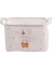 Tavşan Desenli Kulplu Dikdörtgen Bebek Çocuk Odası Düzenleyici Organizer 24X18X17 cm 2