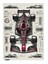 Formula 1 Yarış Arabası Çizimi Tasarım Mdf Tablo 35CM X50CM 1