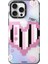 iPhone 15 Pro Max Uyumlu Kılıf Magsafe Şarj Özellikli Love Serisi Kapak Pembe 2