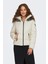 Kadın Onlfever Kapüşonu Kürklü Puffer Mont 15322003 Ekru 3