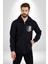 Survey Corps Sembolü (Attack On Titan) Erkek Kadın Siyah Fermuarlı Baskılı Hırka Sweatshirt 4