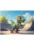 Ahşap Mdf Puzzle Yapboz Kaykay Süren Dinozor 120 Parça 25*35 cm 1