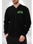 Boston Erkek Kadın Dijital Baskılı Siyah Kolej Ceket - Unisex 1
