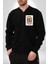 King Of Hearts Klasik Iskambil Kartı Grafiği Erkek Kadın Dijital Baskılı Siyah Kolej Ceket - Unisex 1