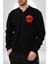 Mars Gezegen Erkek Kadın Dijital Baskılı Siyah Kolej Ceket - Unisex 5