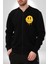 Eriyen Emoji Bugün Hissetmiyorum Erkek Kadın Dijital Baskılı Siyah Kolej Ceket - Unisex 5