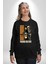 Sonsuza Kadar En Iyi Arkadaşım Beer Iskelet Erkek Kadın Unisex Dijital Baskılı Siyah Sweatshirt 3