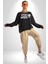 Uzaylı Tuhaf Kal Yazılı Sokak Style Erkek Kadın Unisex Dijital Baskılı Siyah Sweatshirt 2