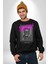 Vaftiz Bebek Papa Sanat Lenard Gaultier Sanat Erkek Kadın Unisex Dijital Baskılı Siyah Sweatshirt 3