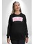 Malibu California Pembe Erkek Kadın Unisex Dijital Baskılı Siyah Sweatshirt 2