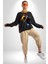 Cool Tedy Renkli Ayıcık Gözlük Erkek Kadın Unisex Dijital Baskılı Siyah Sweatshirt 3
