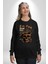 Iskelet Kupa Sadece Iyi Kahveye Ihtiyacım Var Erkek Kadın Unisex Dijital Baskılı Siyah Sweatshirt 5