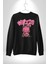 Öfkeli Voodoo Tavşan Xox Erkek Kadın Unisex Dijital Baskılı Siyah Sweatshirt 1