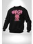 Öfkeli Voodoo Tavşan Xox Erkek Kadın Unisex Dijital Baskılı Siyah Sweatshirt 2